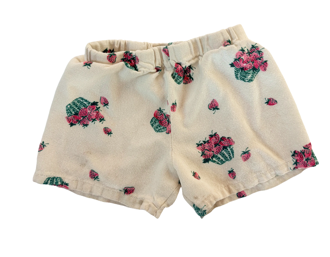 Strawberry print shorts